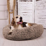 Cama MFOX para Perros Grandes, Suave y Acogedora, Donut