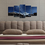 5 Paneles Paisaje Arte Moderno Giclee lona IMPRESIÓN s