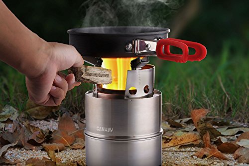 Estufa de camping, estufa de leña / estufa de mochilero