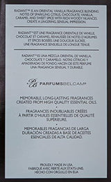 Parfums belcam radiante versión de Ángel Eau de Parfum Spray