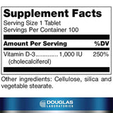 Douglas Laboratories - Vitamina D (1,000 I.U.) - Suplemento