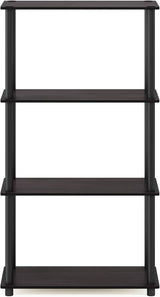 Estante Multipropósito 4 Niveles Furinno, Tubos Redondos, Modelo