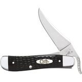 Cuchillo de bolsillo negro sintético 1.4 pulgadas