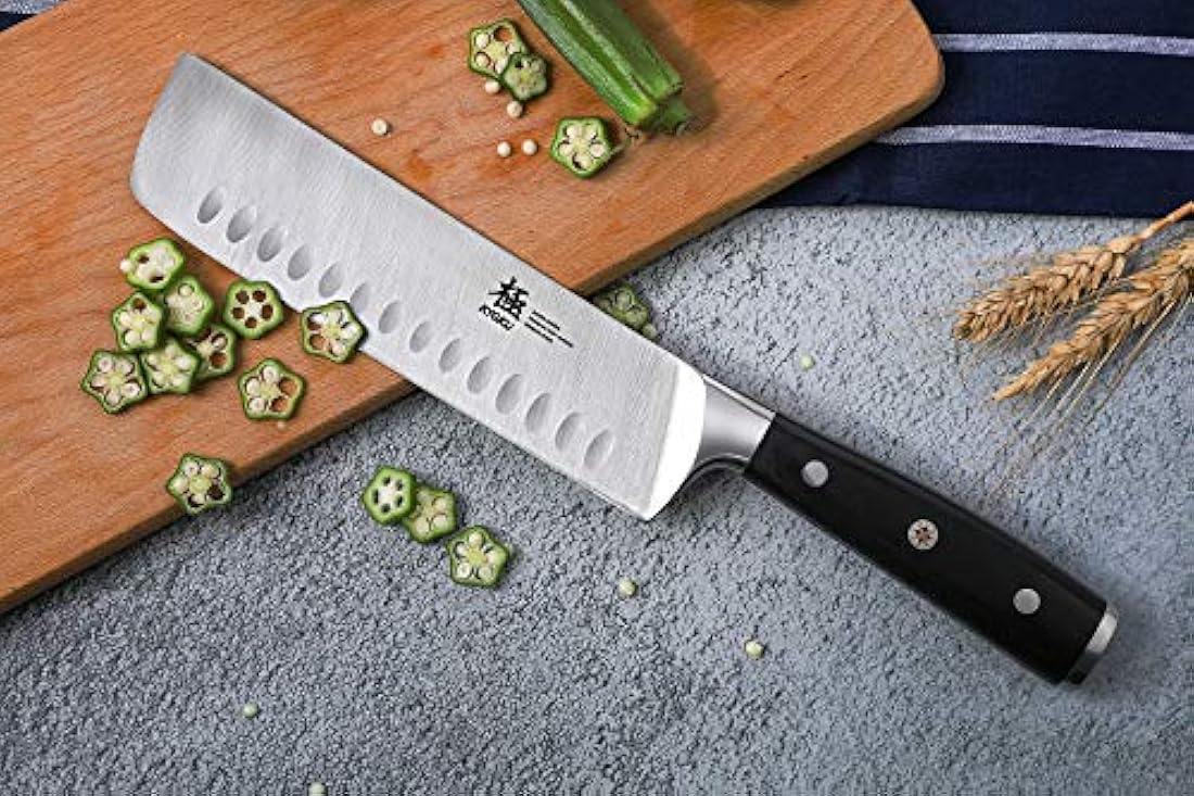 Oshun 7 asiático cuchillo de verduras ThyssenKrupp acero
