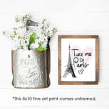 Decoración de la torre Eiffel de 8x10