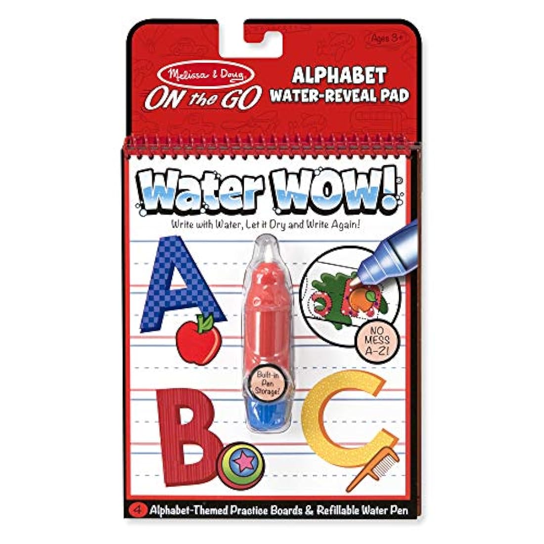 Melissa y Doug Water Wow libro de actividades alfabeto