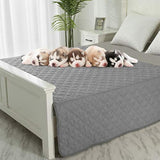 Mantas de perro para protección de sofá impermeable, gris