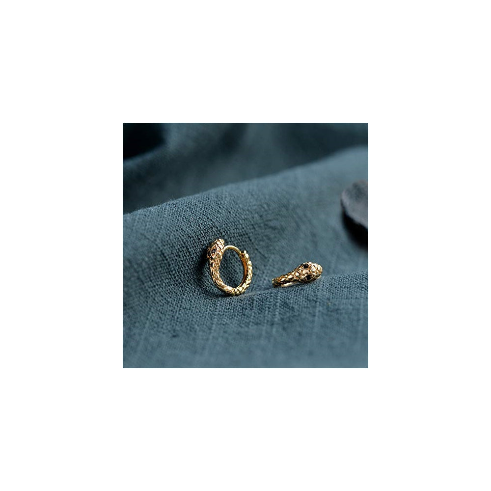 Aretes de aro contra el mal de ojo para mujer