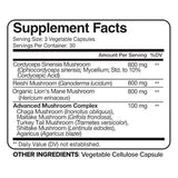 Nutrivein - Suplemento de hongos 2500mg 90 Cápsulas