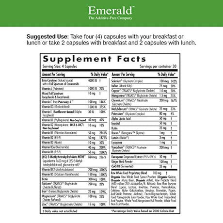 Prenatal 4-Daily Multi - Multivitamínico con ácido fólico