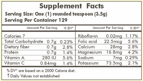 Suplementos Alimenticios Polvo de alfalfa orgánica