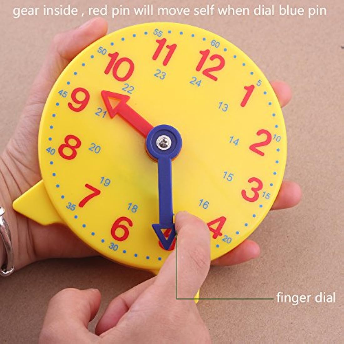 Reloj de engranaje del maestro 4 pulgadas 12/24 horas