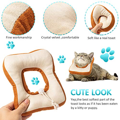 Frienda - Collar ajustable para gato, cuello redondo, cuello cónico, cuello ajustable, con borde suave para gatitos y gatos