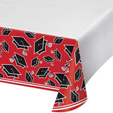 Mantel de graduación para escuela, color rojo, 3 ct