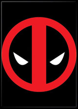Imán para refrigeradores y lockers, logo Deadpool 2.5 x 3.5