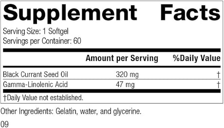 Aceite de Semilla de Grosella Negra - Standard Process - 60 Cápsulas
