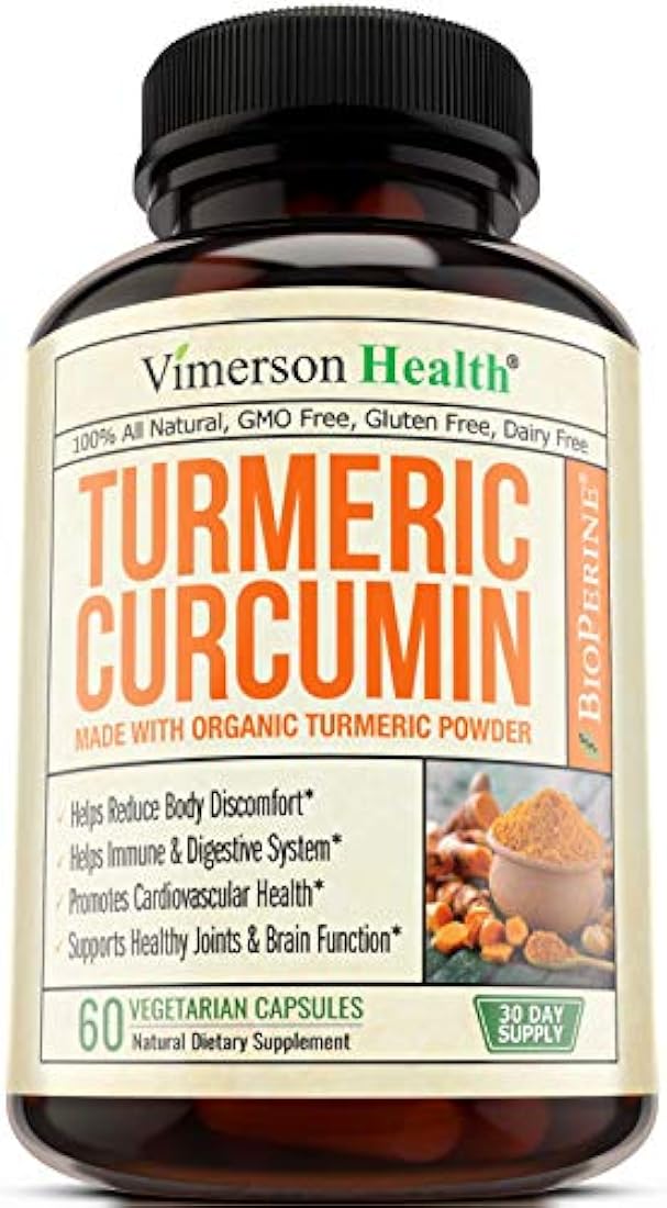 Suplemento de curcumina de cúrcuma.