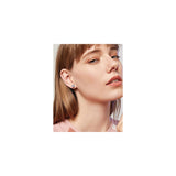 Aretes de clip chapados en oro rosa de 14 quilates