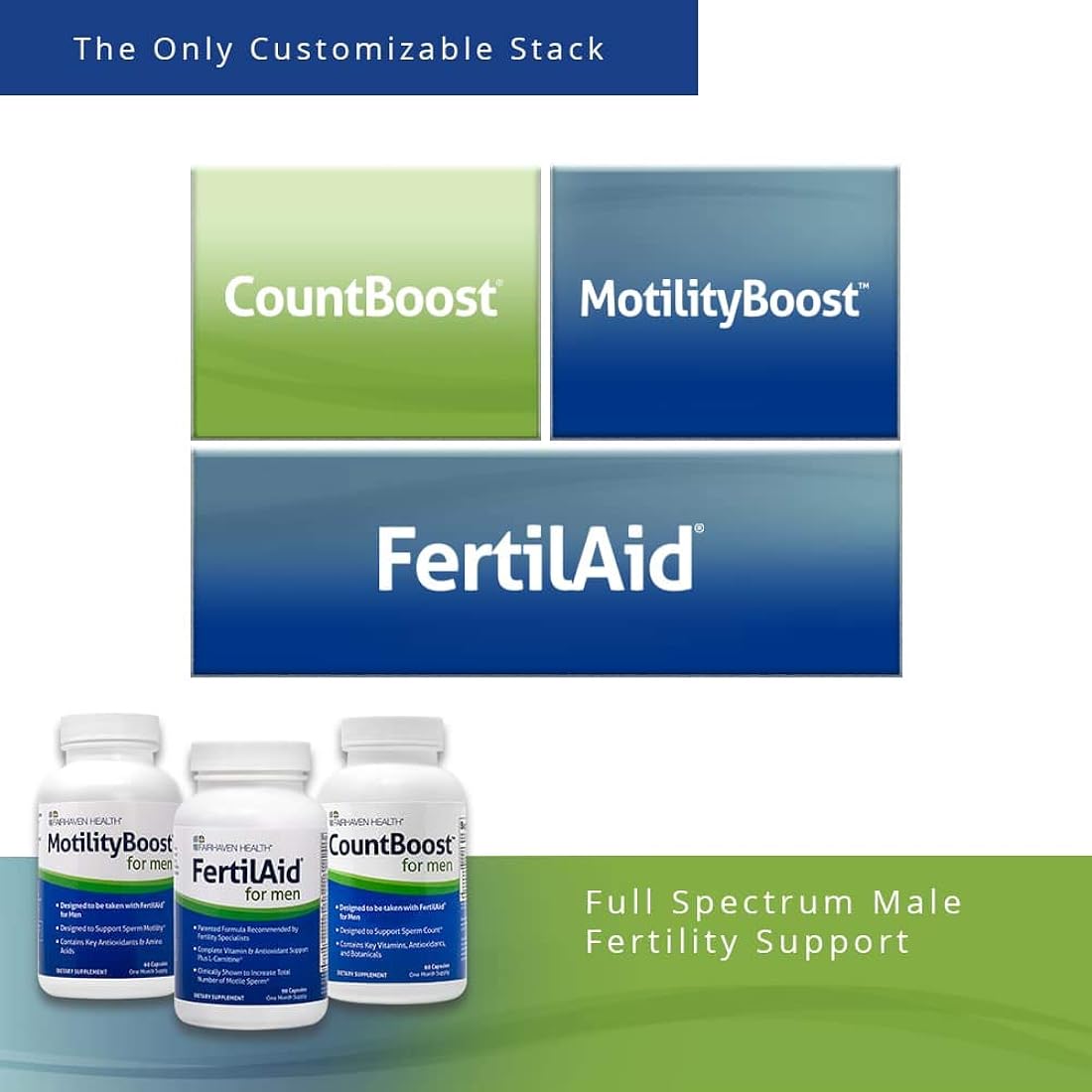Suplemento FertilAid  masculina y vitamina prenatal