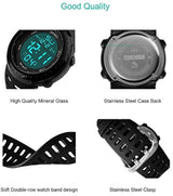 Reloj deportivo digital hombre,pantalla LED,esfera grande