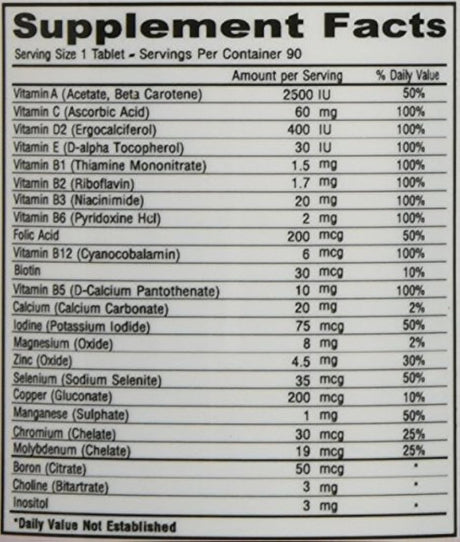 Deva Nutrition Tabletas multivitamínicas veganas pequeñas, sin hierro, 90 unidades