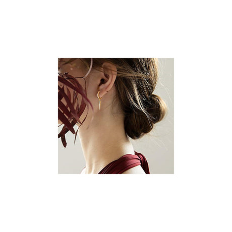 Aretes tipo Elegante  para mujer chapados