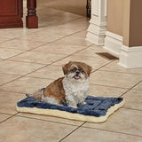Cama para mascotas con estampado reversible de patas