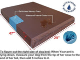 cama de espuma viscoelástica para perro, ortopédico