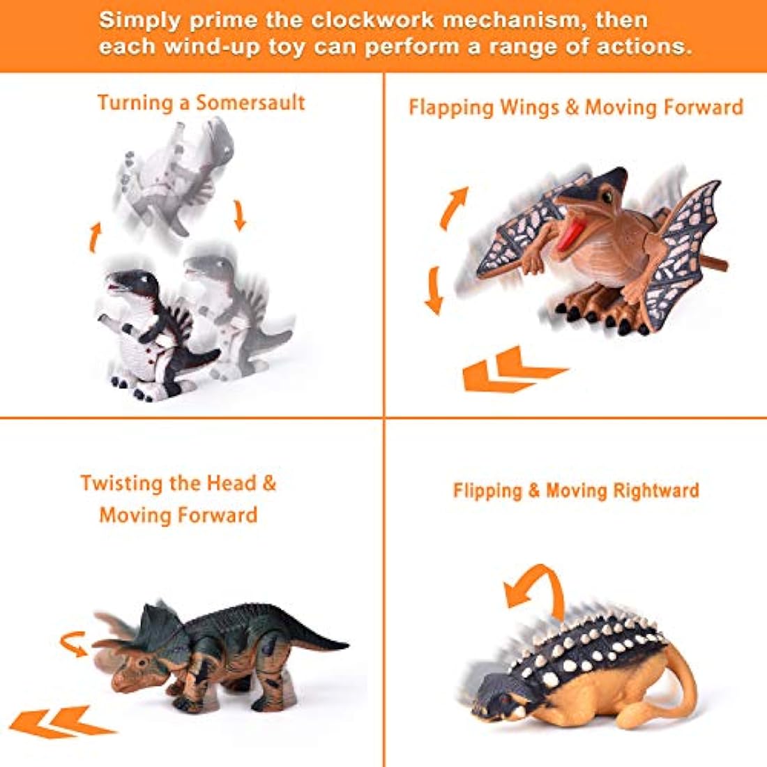 Juego de 12 juguetes de dinosaurio para regalos de fiesta