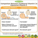 Vitamina Liposomal C 1200mg 180 Cápsula Alta dosis