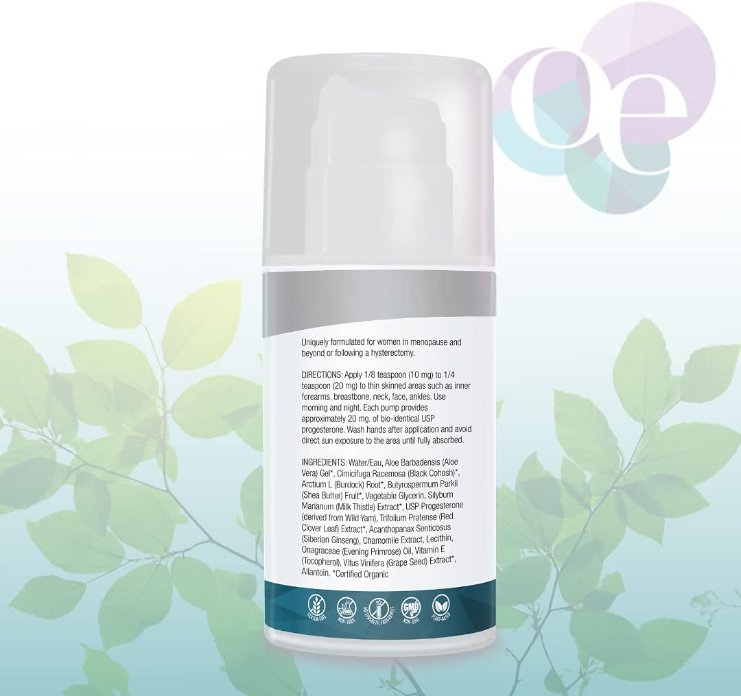 Balance Plus Terapia con Progesterona Orgánica USP, 3.3 oz