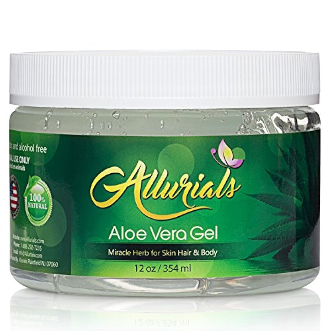 Gel Allurials -   de aloe vera natural, 100% puro