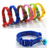 Cat Puppy Collar Campana Hebilla de plástico Cierre Nylon