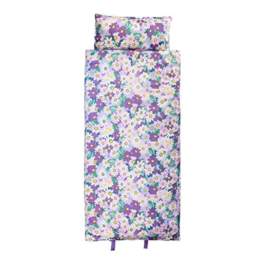 Alfombrilla ligera y suave para siesta (flores florecientes)
