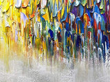 pintado a mano sobre lienzo, arte contemporáneo