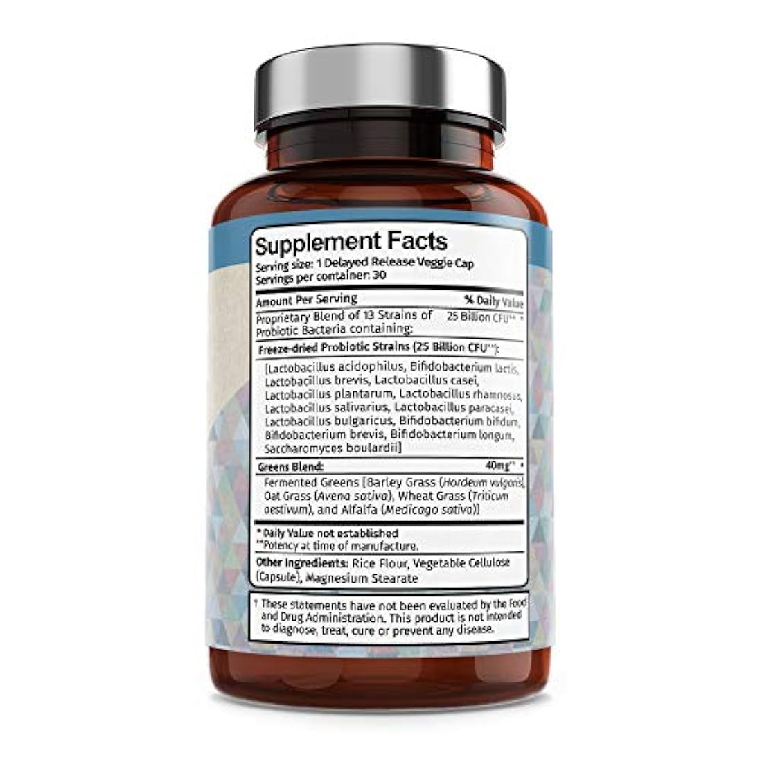 Suplemento Vitamin Bounty, PRO 25, con 13 probióticas