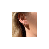 Aretes de aro chapados en oro 3 pares para mujer