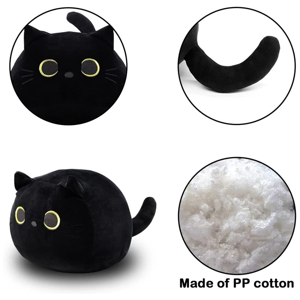 Peluches  de felpa con diseño de forma de gato  8 pulgadas