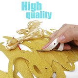 Decoración para fiestas con purpurina dorado. Marca Pyle