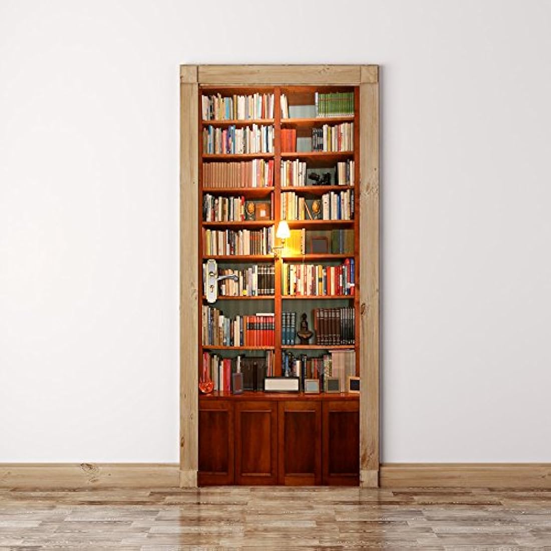 Adhesivo para puerta mural diseño moderno en 3D