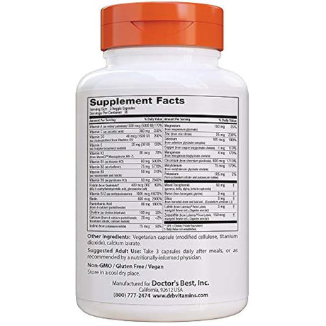 Multi-vitaminas, formulación totalmente optimizada