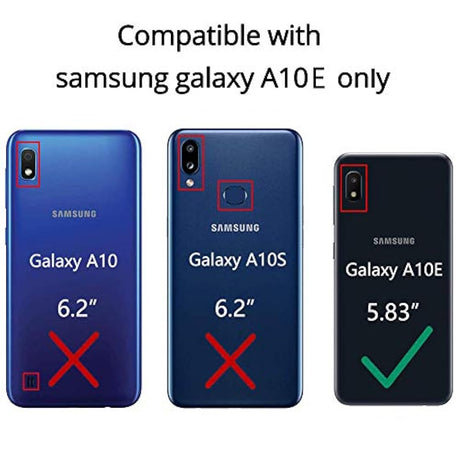 Funda para Samsung A10Eprueba de golpes color azul