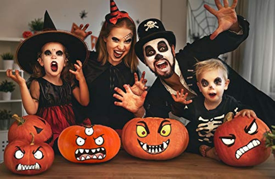 XJF calabaza de Halloween Kit de decoración pegatinas