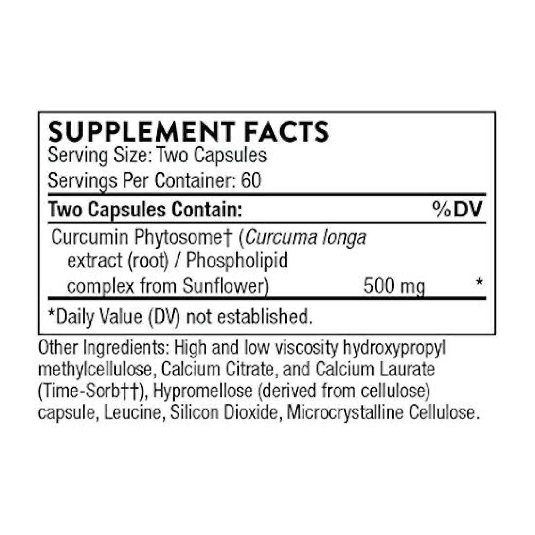 Suplemento Thorne Research, Meriva SF (sin soya), fitosoma