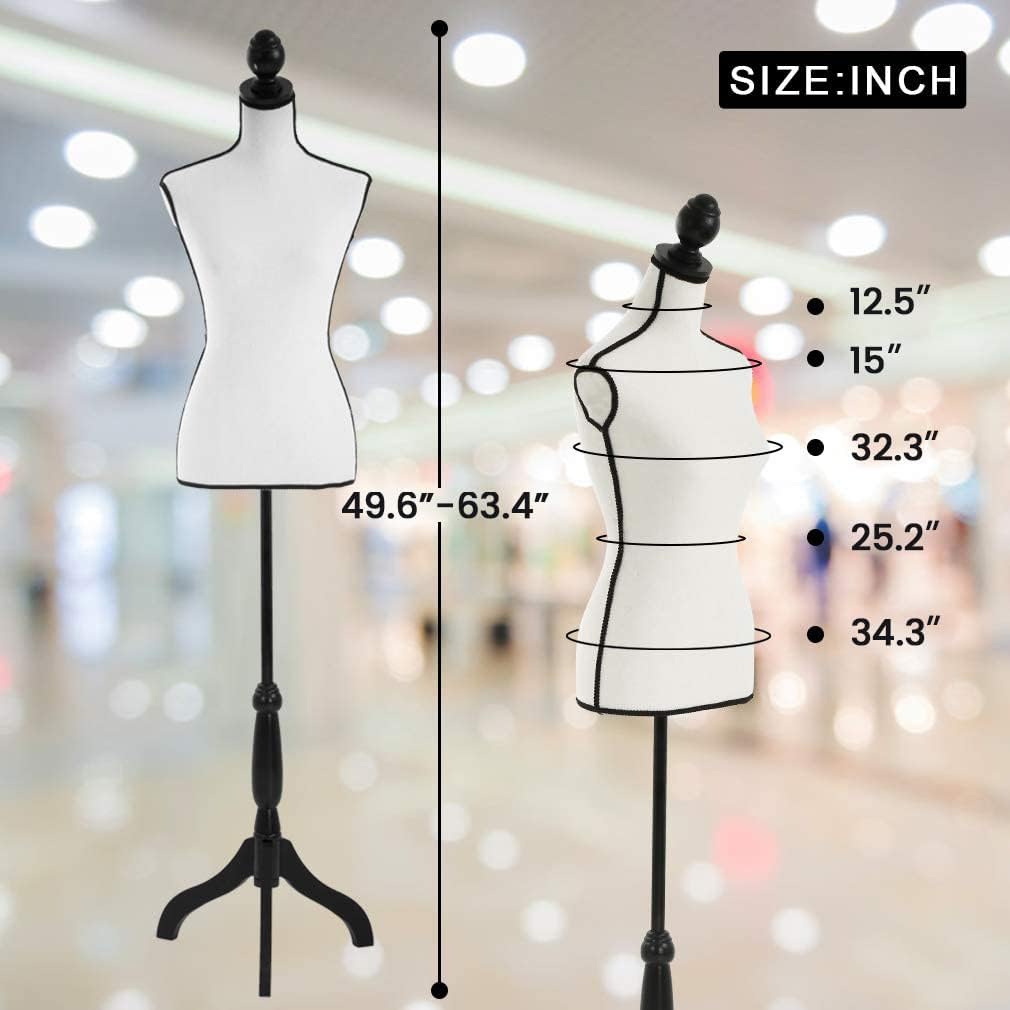 Maniquí Ajustable Mujer con Tripié 60-67 - Modelo Torso