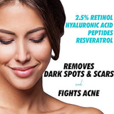 Serum de retinol de Ebanel y suero de péptido hialurónico