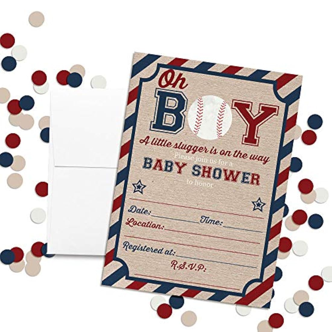 tarjetas de invitacion con temática de beisbol