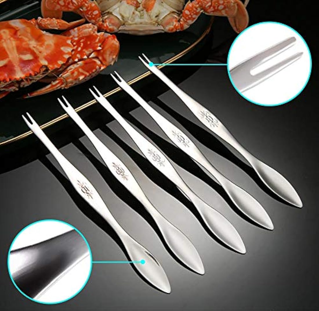 Seafood Tools - Juego de tenedores para cangrejos y craquela