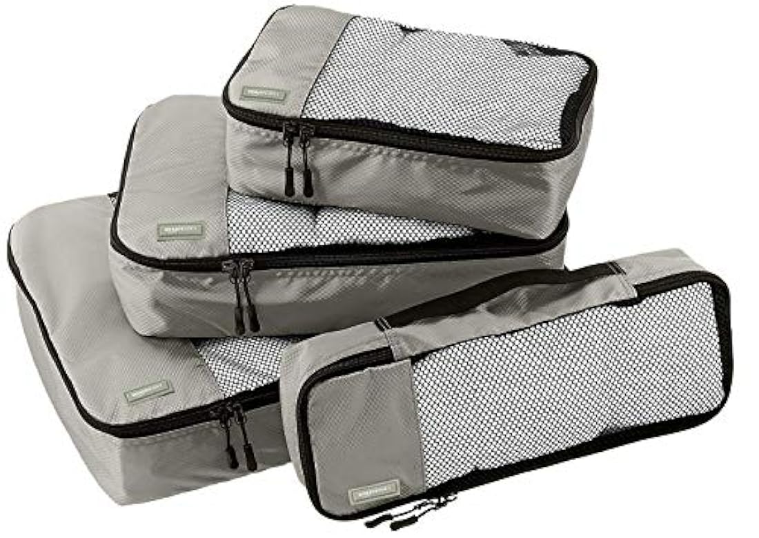 AmazonBasics Juego de 4 cubos de embalaje