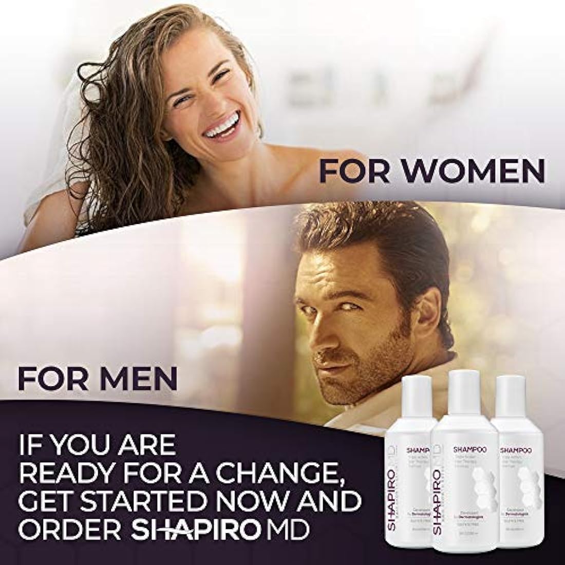 Champú para la pérdida de cabello Bloqueadores DHT